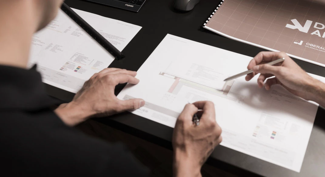 Das Oberauer team bei der Planung